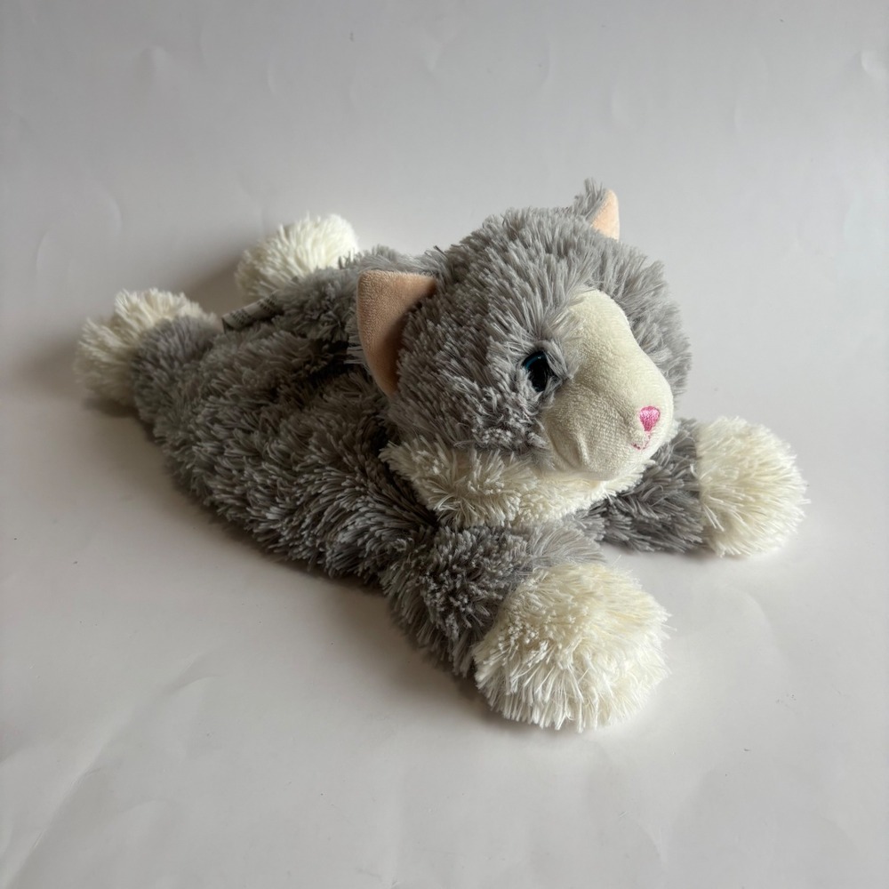 Warmies Gray Cat Microwavable Lavender Scented Weighted Plush Stuffed Animal